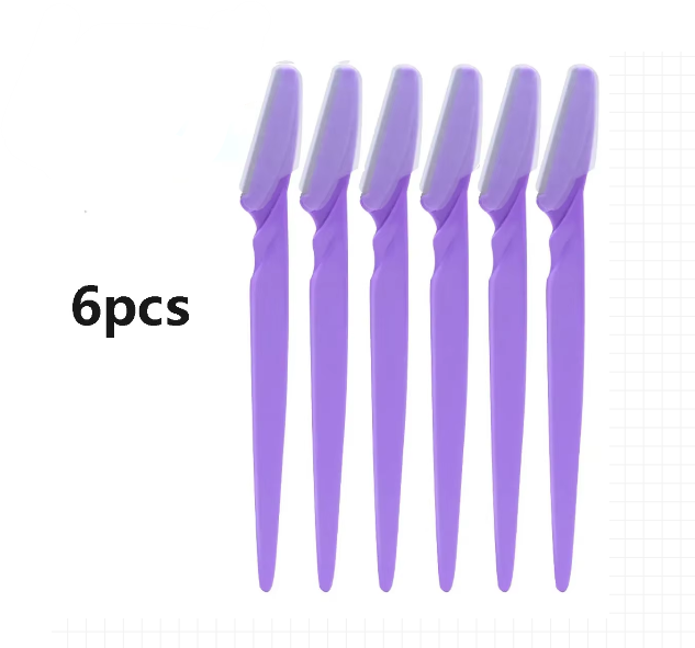 Eyebrow Razor 6pc Set – Safe Face & Body Hair Trimmer Shaver for Women