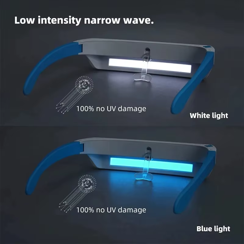 SAD Light Therapy Lamp Depression Mood Therapy Glasses Wearable Led Light anti Motion Sickness SAD Therapy Phototherapy Glasses