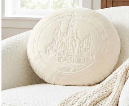 Good Emerald City Faux Fur Round Throw Pillow Decor Bedding Pillow - Wicked 