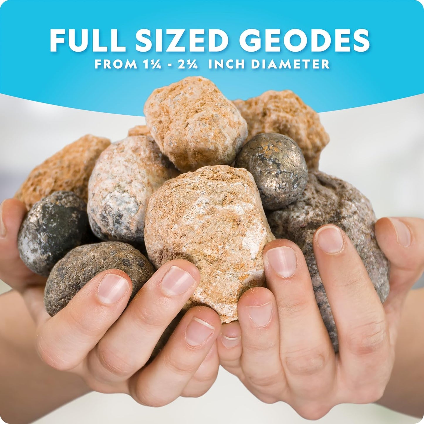National Geographic Break Open 15 Premium Geodes Kit Goggles STEM