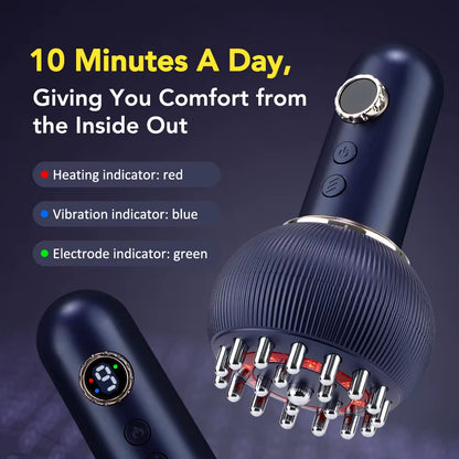 Wireless Heated Gua Sha Scraping Brush – Body Slimming, Meridian Therapy, Lymphatic Detox - Rechargeable