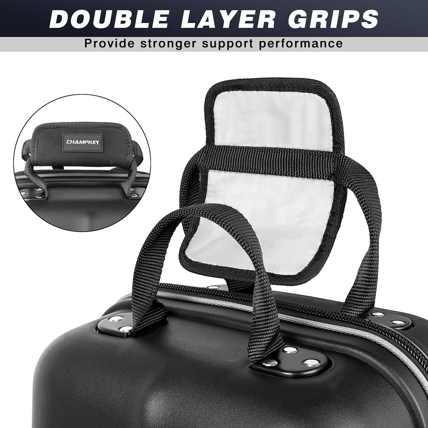 Sturdy Hard Case Golf Travel Bag with Oversized Travel Wheels for Airlines - High Performance 1680D Premium Oxford Fabric Golf Travel Cover