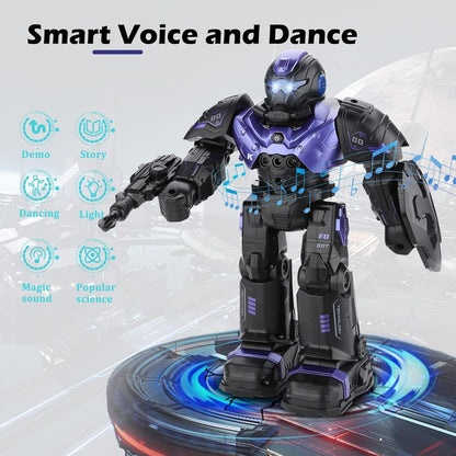 RC Robot Toys Gesture Sensing Remote Control Programmable Robot Toy for 5 6 7 8 9 Years Old Boys Kids