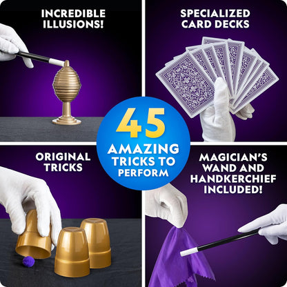 National Geographic Kids Magic Set 45 Tricks - Educational Toy for Boys and Girls