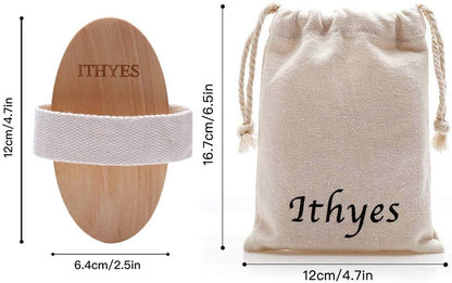 Natural Bristle Dry Brushing Body Brush for Exfoliation, Detoxification, Improve Lymphatic Functions