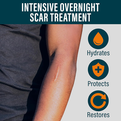 Overnight Intensive Scar Cream with Retinol, Allantoin, Vitamin E, Betaine – 1.35 Fl Oz PM Scar Cream Treatment for C-Sections, Keloids & Post-Surgery Care