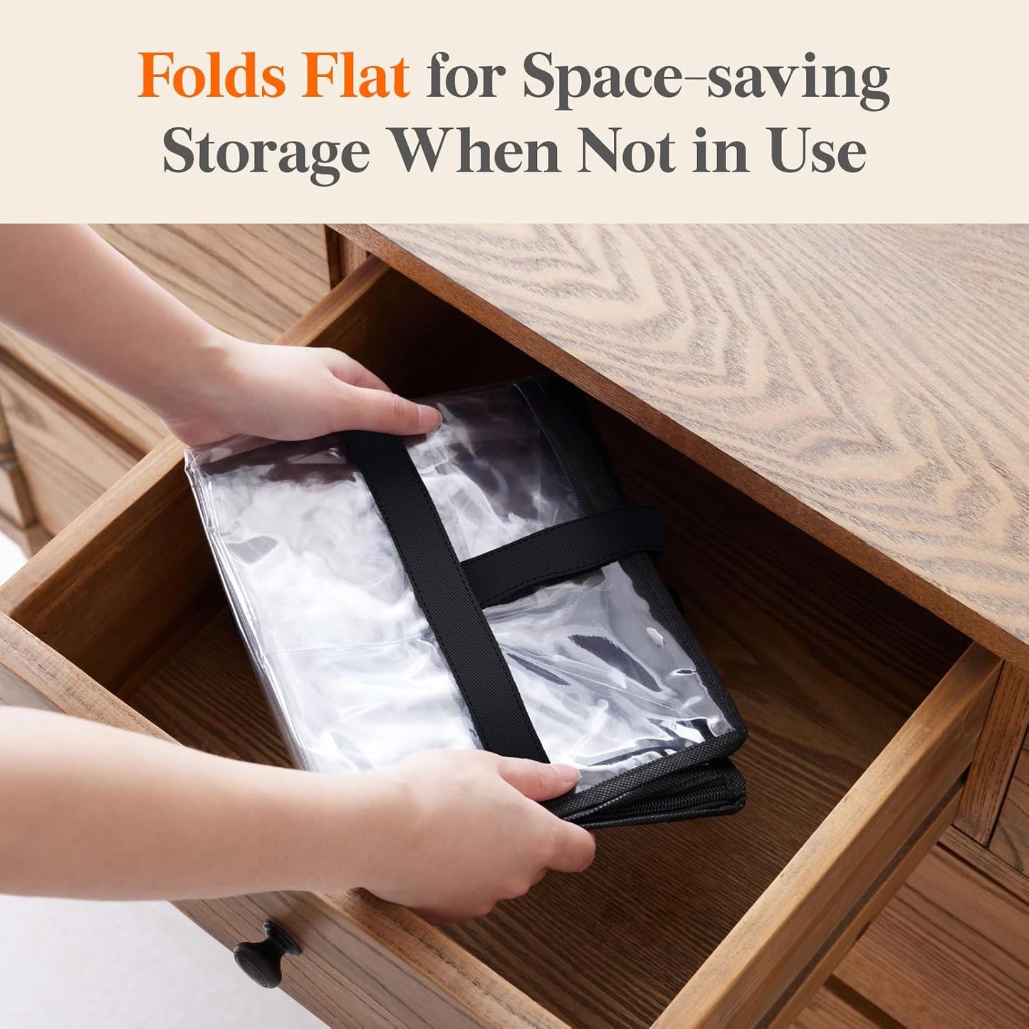 3 Pack Clear Clothes Storage Bags, 60L Plastic Blanket Storage Bags, Vinyl Foldable Moving Bags with Zipper, Closet Organizers and Storage Containers for Bedding, Duvet, Comforter