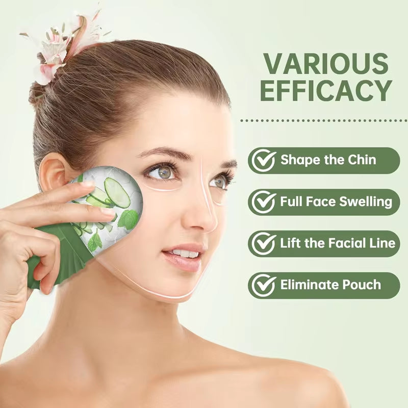 Silicone Ice Facial Roller Mold Beauty Massager for Eye Puffiness Skin