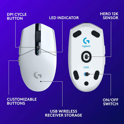 Wireless Lightspeed Gaming G733 Headset+ G305 Mouse Bundle Set