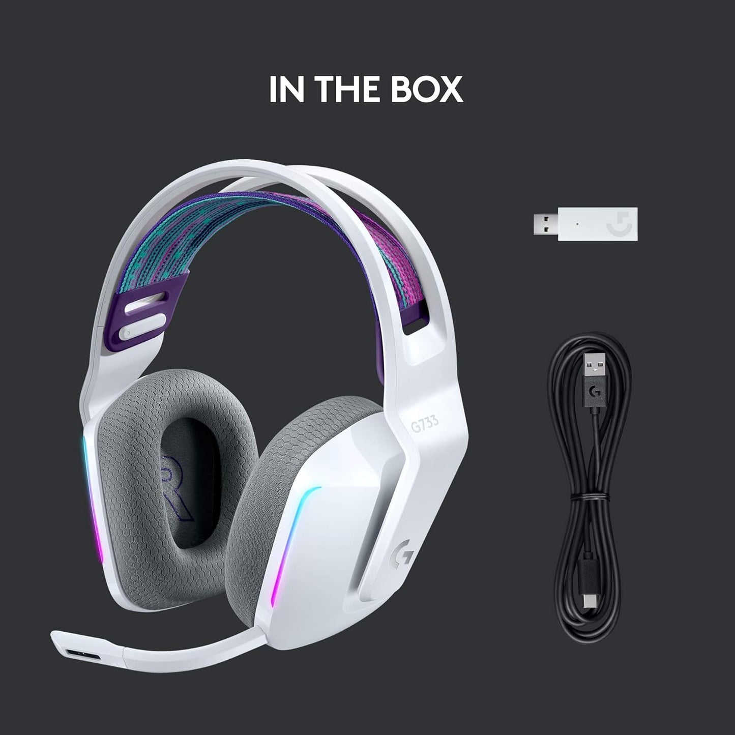 Wireless Lightspeed Gaming G733 Headset+ G305 Mouse Bundle Set