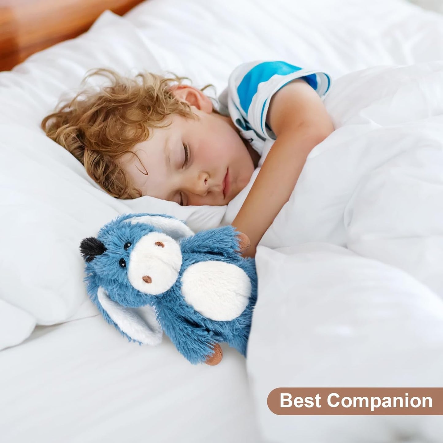 Heatable and Coolable Donkey Stuffed Animals, Microwavable Stuffed Animal Heating Pads for Soothing, Lavender Scent Donkey Plush for Discomfort, Plushies Gift for Kids & Aldults
