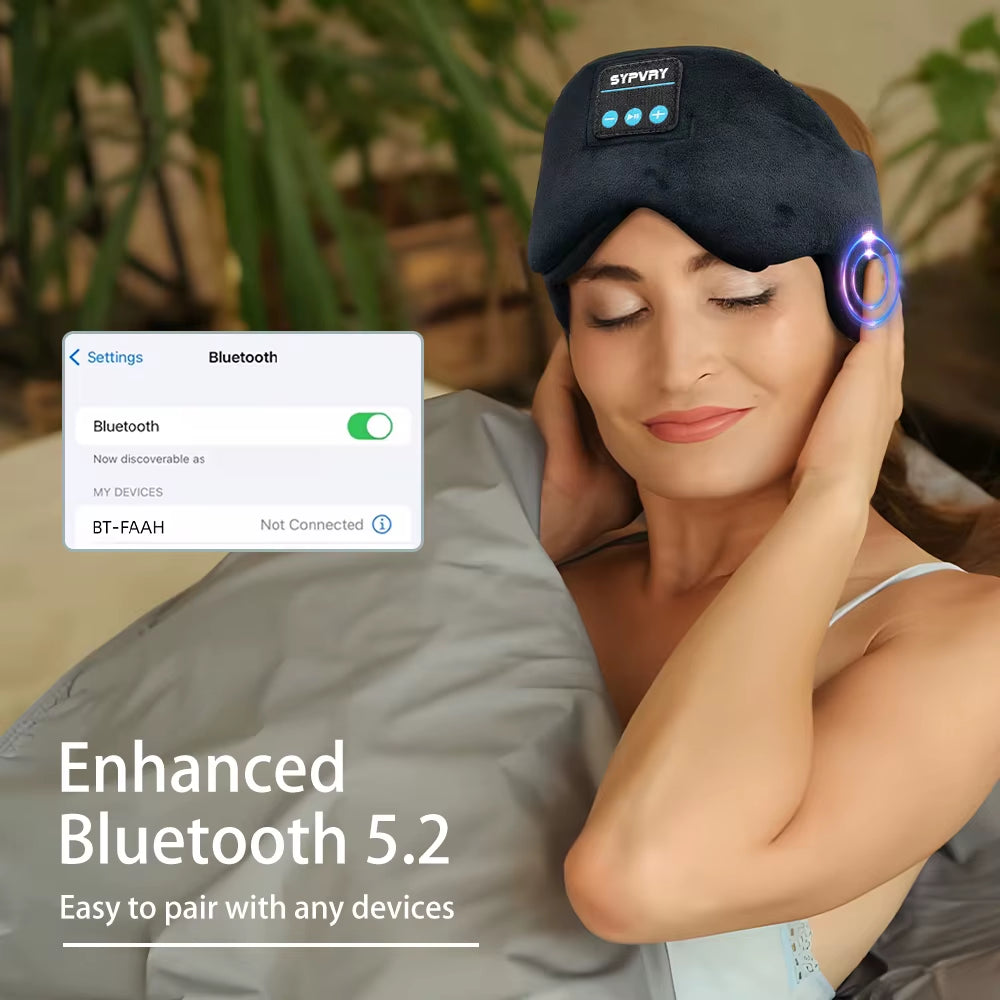 Bluetooth 5.3 Sleeping Mask with Wireless Headphones