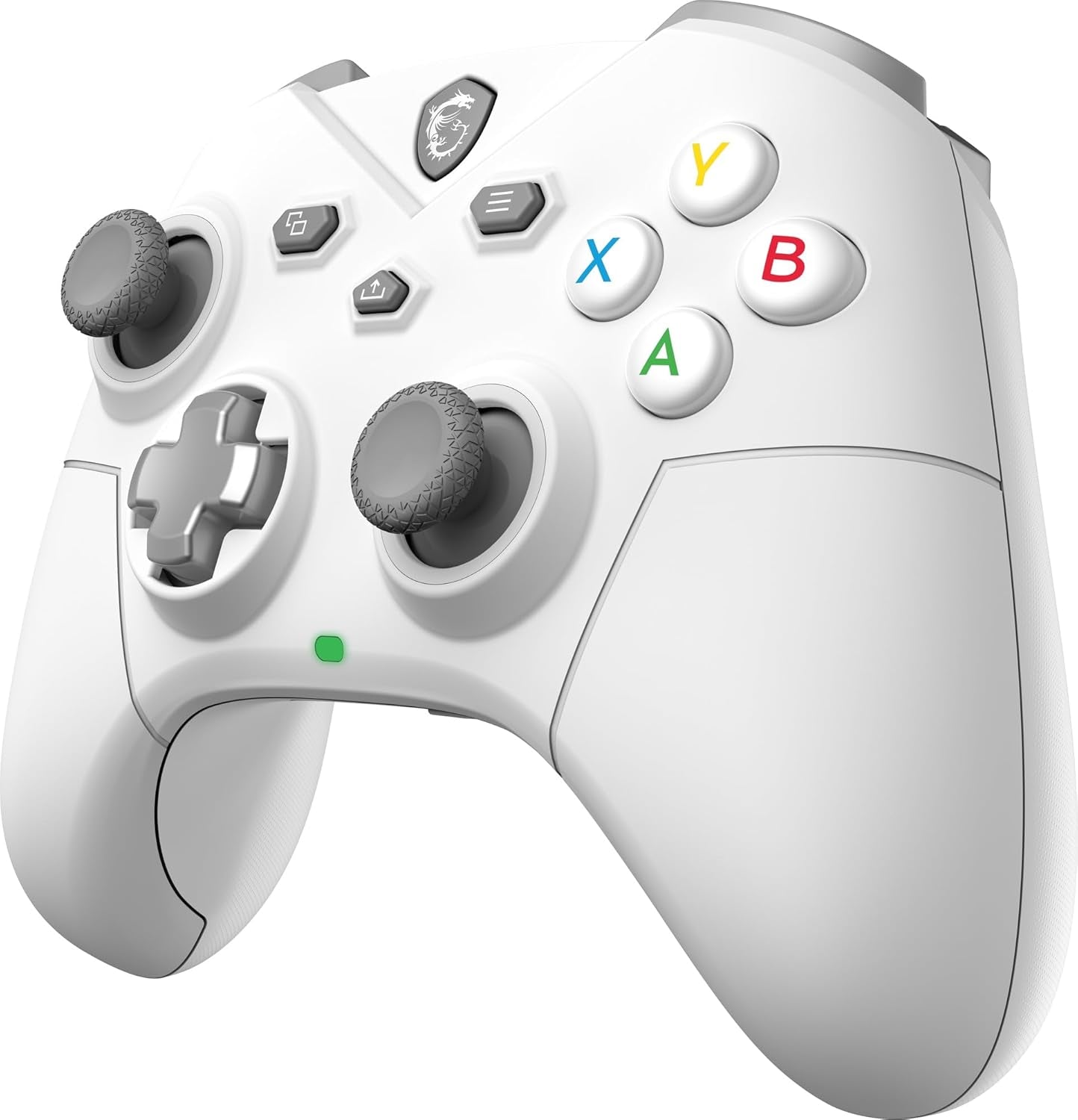 FORCE GC300 WIRELESS WHITE PC Gamepad Controller - 2.4 Ghz, Bluetooth, USB Type-C to a - Wired/Wireless, 600Mah Li-Ion Battery (20H), Interchangeable D-Pad Covers, Dual Vibration Motors