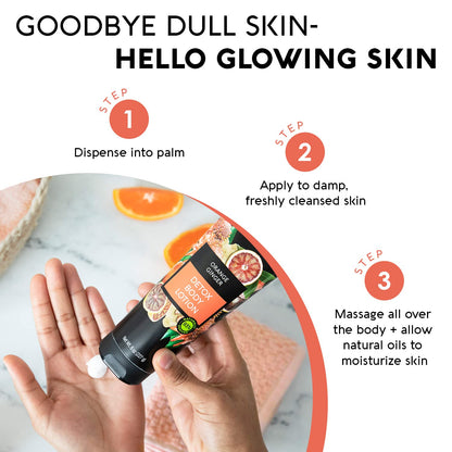 Orange Ginger Detox Body Lotion Multi-Pack - Lightweight, Non-Greasy Moisturizer, Improve Skin Tone+Texture Made W/Vitamin C, Sunflower + Almond + Avocado Oils 8 Oz (2 Pack)