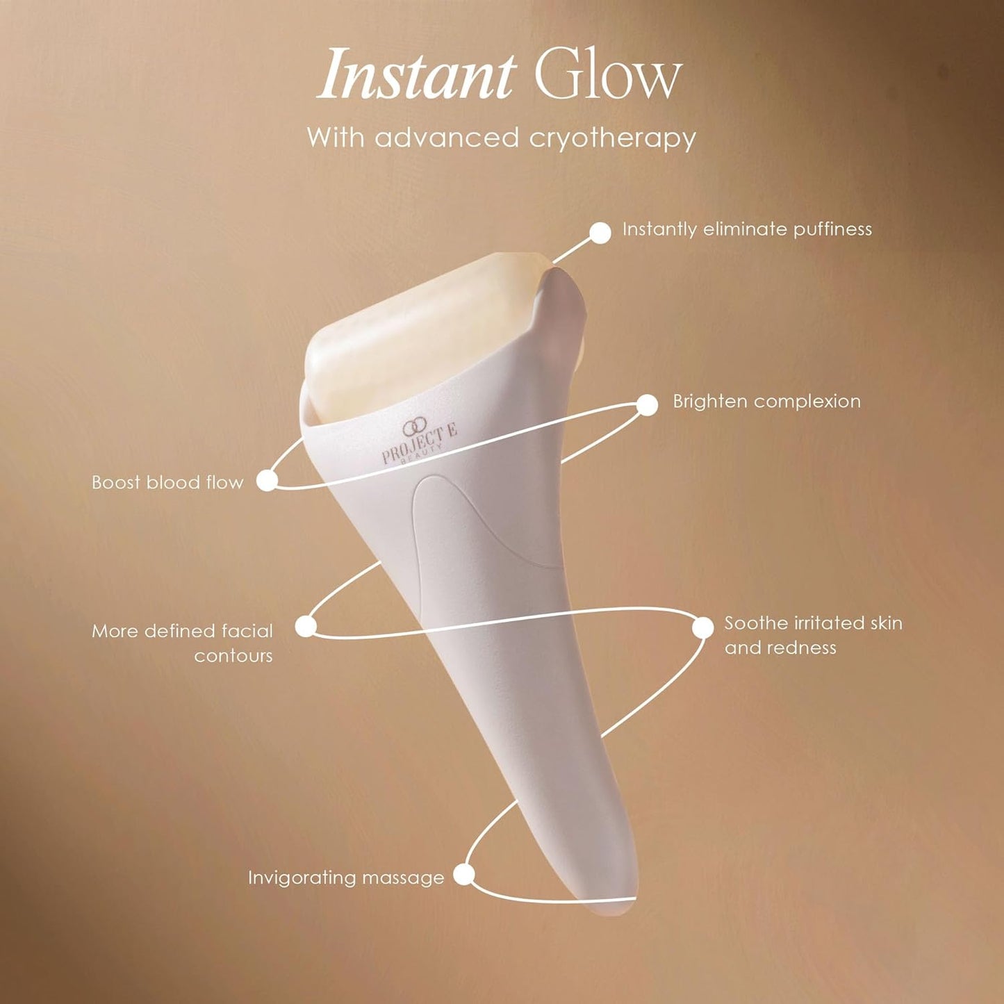 Ice Roller for Cold Therapy | Puffiness and Dark Circle Reduction | Skin Tightening and Firming | Pain Relief for Muscle Soreness and Redness