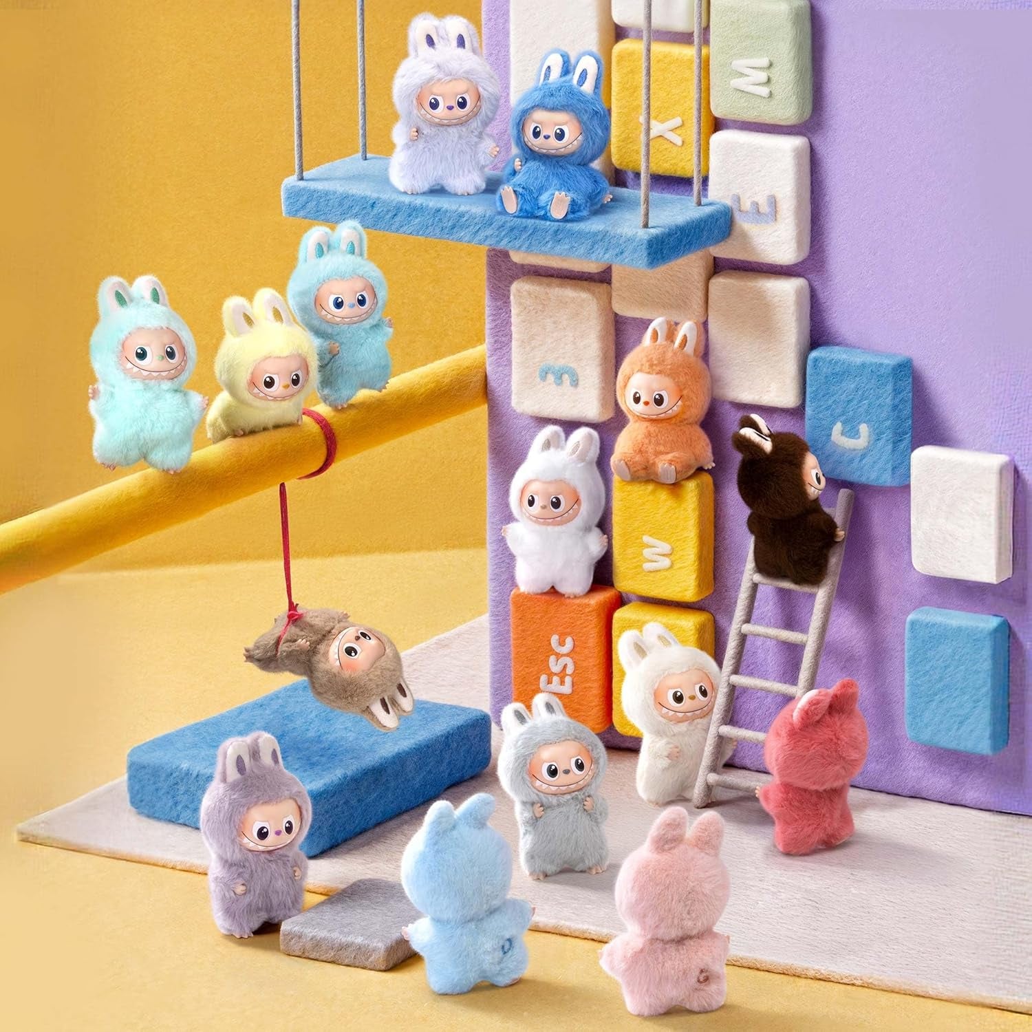 the Monster Pin for Love Series (A–M) Mini Labubu Doll Blind Box Keychain – Vinyl Plush Pendant, Bag Charm, Collectible Holiday & Birthday Gift for Kids & Adults, Single Box