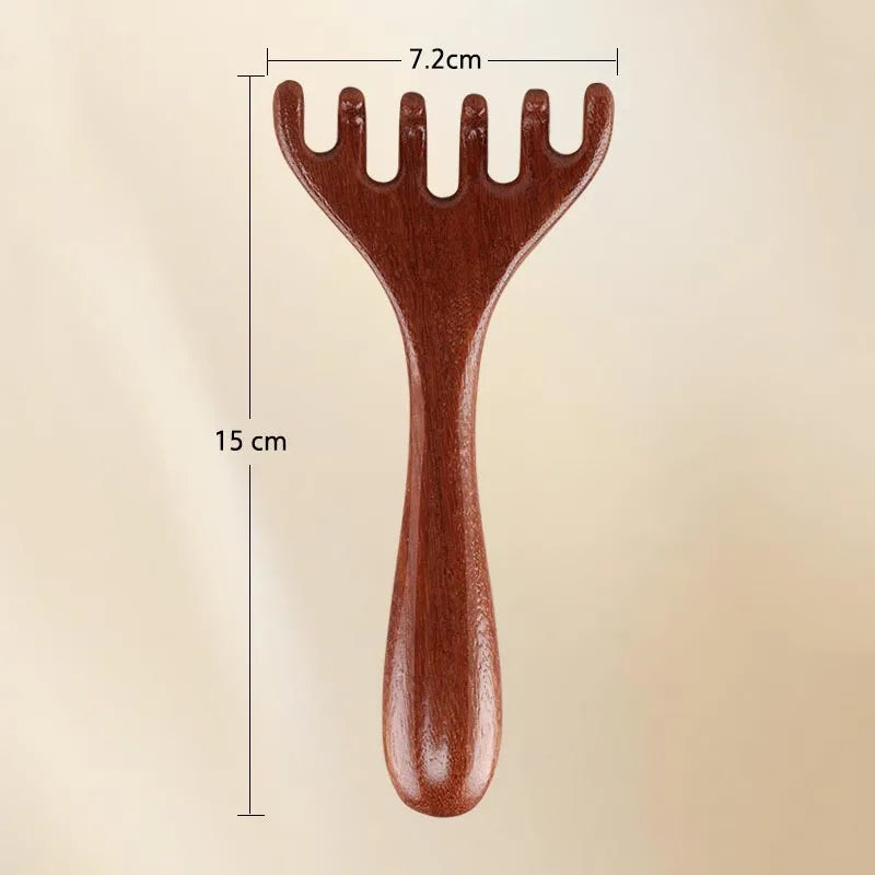 Wooden Meridian Massage Comb – Gua Sha Tool