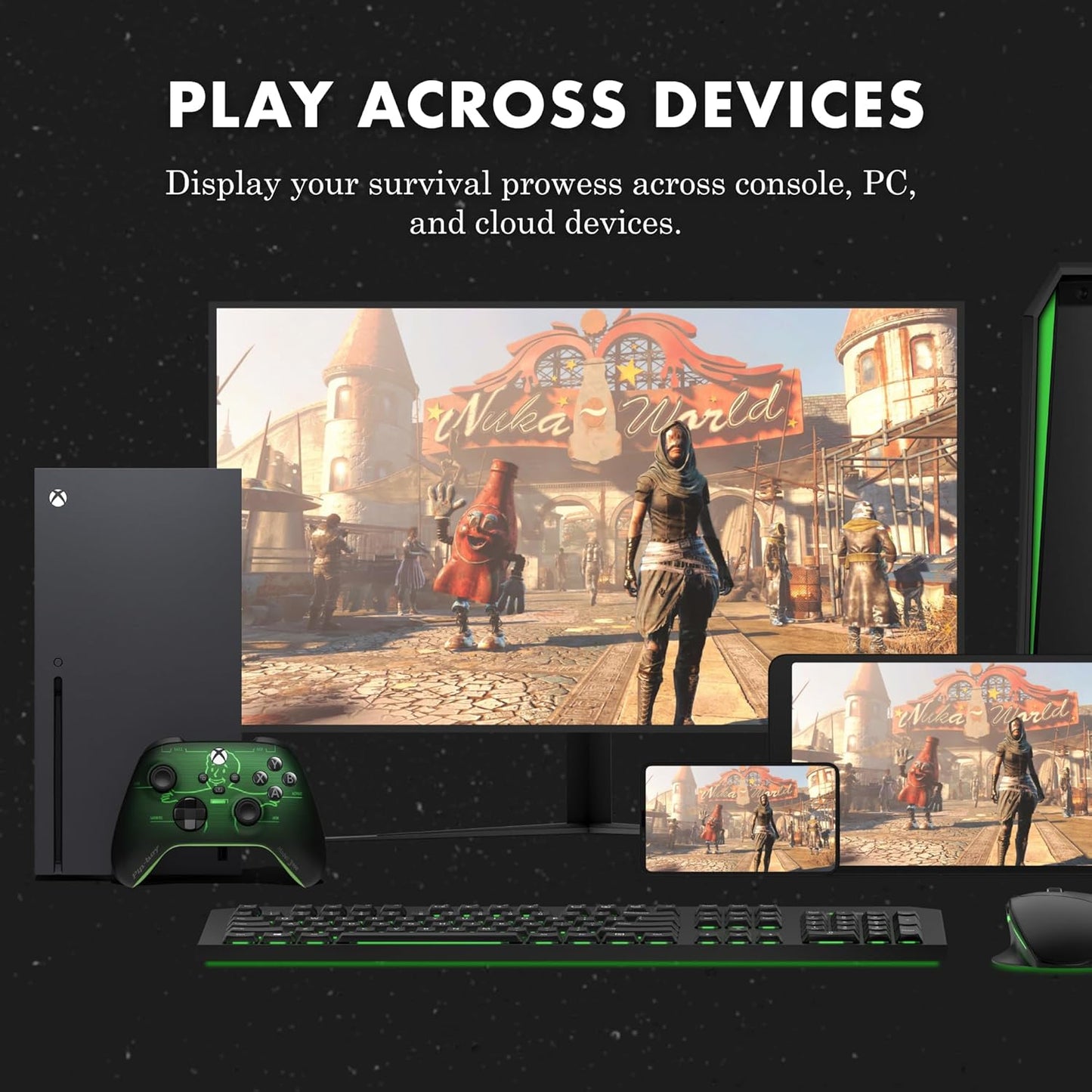 Wireless Gaming Controller – Fallout Pip-Boy Edition – Play on Console, Windows, and Cloud Devices