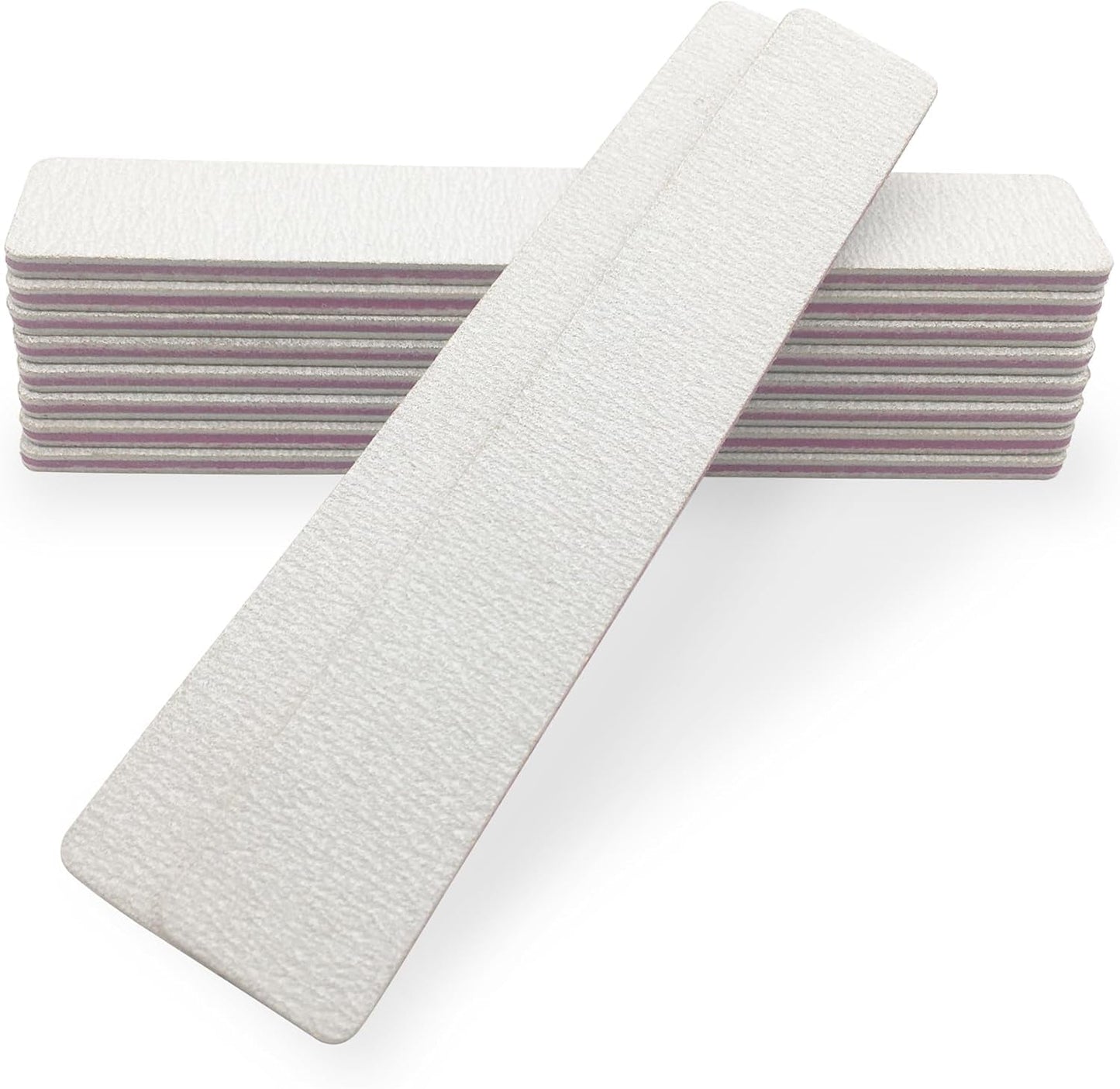 Nail Files Double Sided Professional Manicure Tools Kit 100/180 Grit Washable (12PCS)