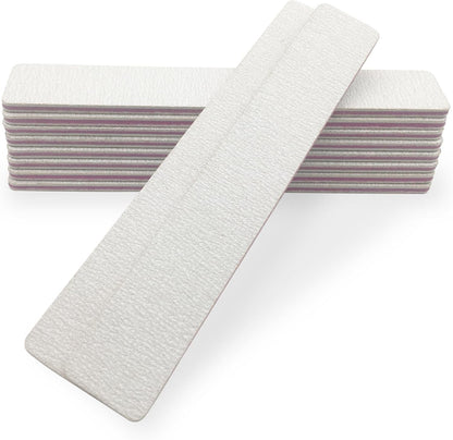 Nail Files Double Sided Professional Manicure Tools Kit 100/180 Grit Washable (12PCS)