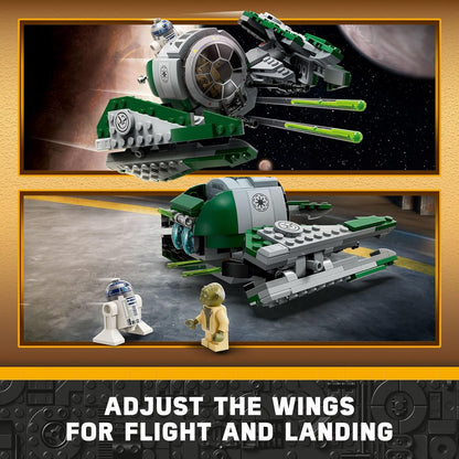 Star Plan MOC 75360 Yodas Space Jedied Starfighter Building Blocks Model Bricks 253Pcs Toys Kid Adult Birthday Christmas Gifts