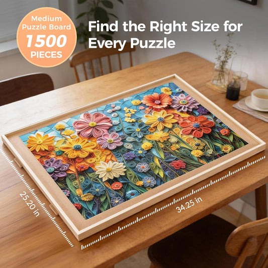 1500 Piece Rotating Puzzle Board with 4 Drawer