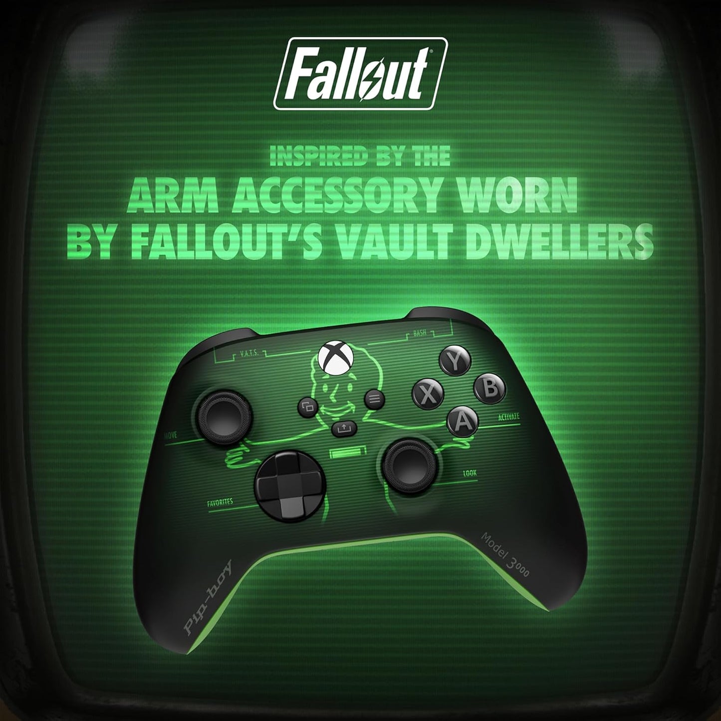Wireless Gaming Controller – Fallout Pip-Boy Edition – Play on Console, Windows, and Cloud Devices