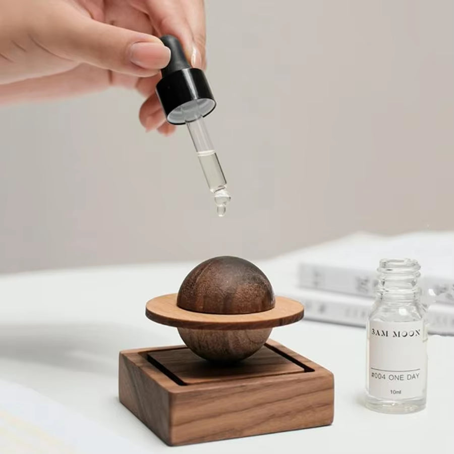Wood Aroma Diffuser 1Pc – Jupiter Shape Home Decor, Fresh Air Gift for Dorms