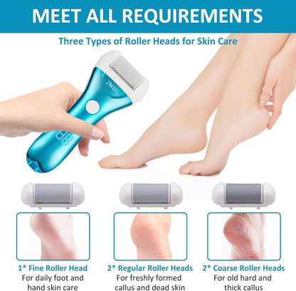Electric Foot Callus Remover and Pedicure Kit - Rechargeable, Foot Care Solution for Dead Skin Removal