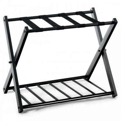 Set of 2 Metal Folding Luggage Racks for Suitcases