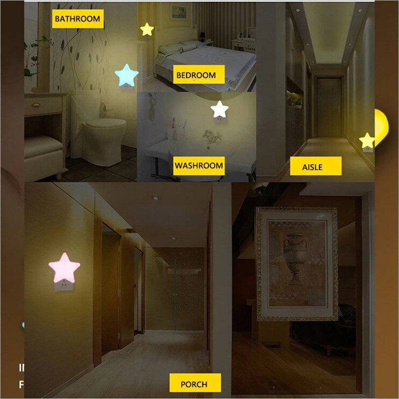 Star Night Light US Plug – Bedroom, Nursery, Corridor Home Décor LED Lamp