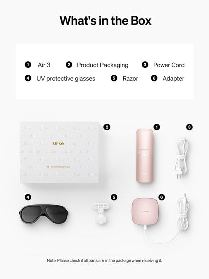 Women's IPL Laser Hair Removal Device with Ice-Cooling Technology - Pink