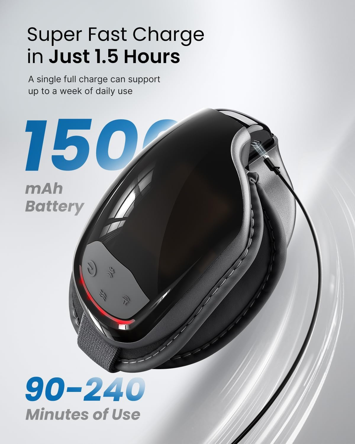 Eyeris 3 Eye Massager with Heat and Cooling, FSA Eligible HSA, Birthday Valentines Day Gifts for Women Men Her Him, Voice Control Eye Mask for Migraines, Eye Care with Massage, Reduce Dry Eyes