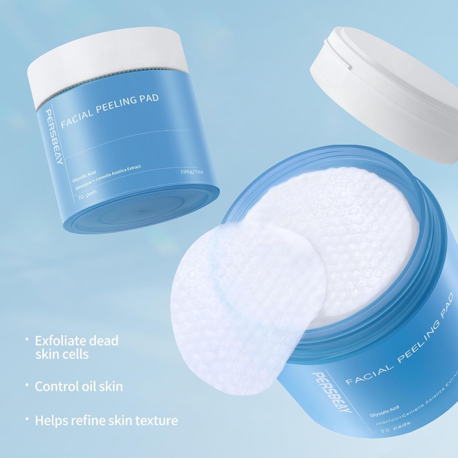 Glycolic Acid Exfoliating Toner Pads with Salicylic Acid & Vitamin B3