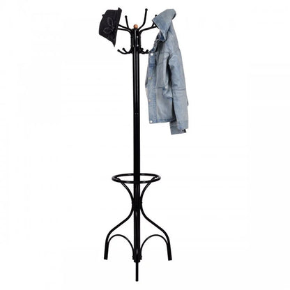 Antique-Style Metal Coat and Hat Stand with Clothes Hanger