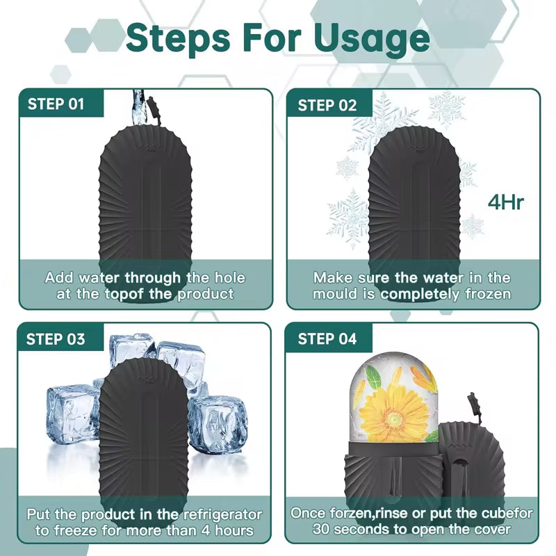 Silicone Ice Facial Roller Mold Beauty Massager for Eye Puffiness Skin