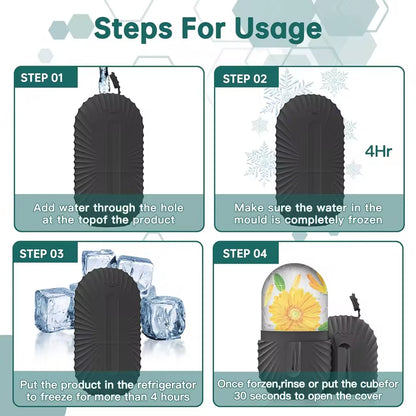 Silicone Ice Facial Roller Mold Beauty Massager for Eye Puffiness Skin