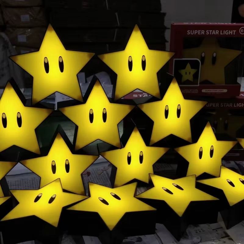 Super Star LED Music Night Light – USB Rechargeable Sound Lamp 