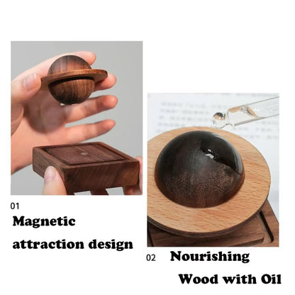 Wood Aroma Diffuser 1Pc – Jupiter Shape Home Decor, Fresh Air Gift for Dorms