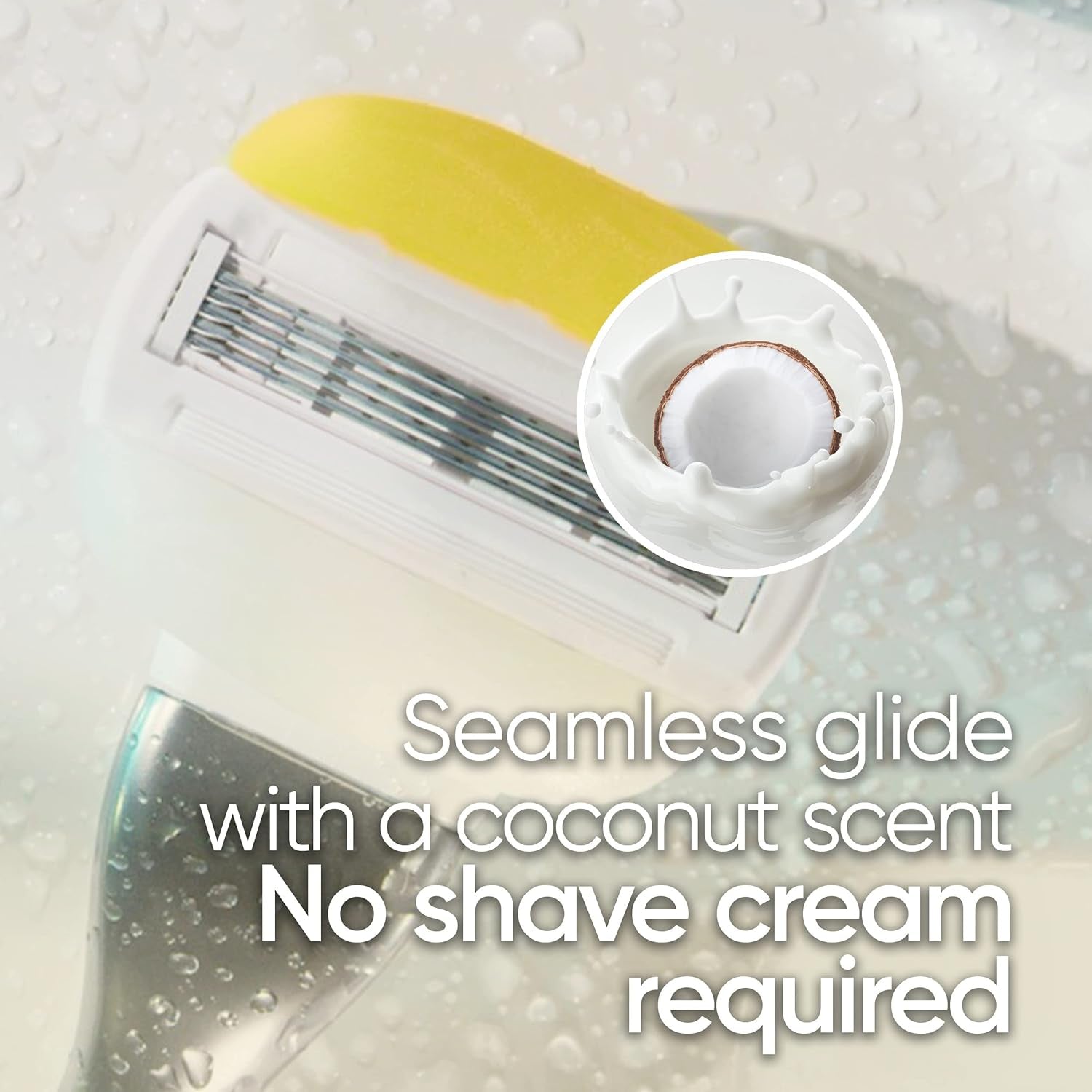 Comfortglide plus Olay Coconut Women'S Razor Blade Refills, 4 Count (Pack of 1)