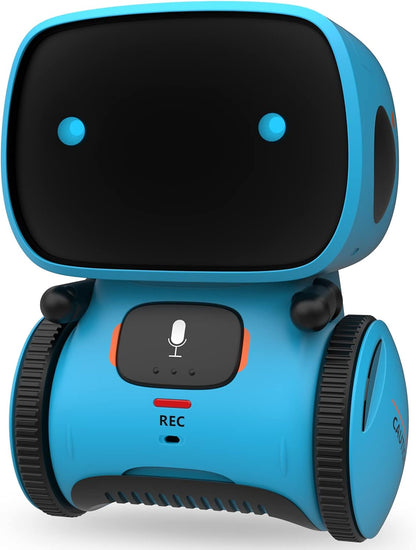 Robot Toy, Interactive Smart Robot Toys, Robots for Kids with Voice Control, Touch Sensor, Singing, Dancing, Recording and Repeat, Birthday Gifts for Girls Ages 3+ Years (Blue)