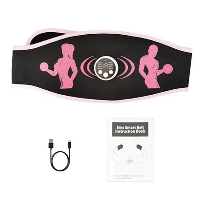 Smart EMS slimming belt tones abs, burns fat & enhances muscle strength for fast fitness results.
