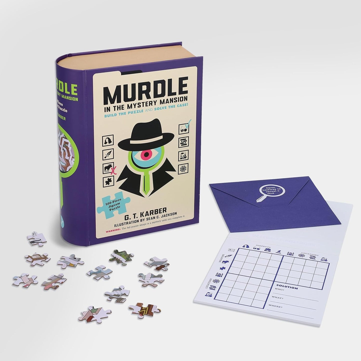 Murdle in the Mystery Mansion 500-Piece Jigsaw Puzzle