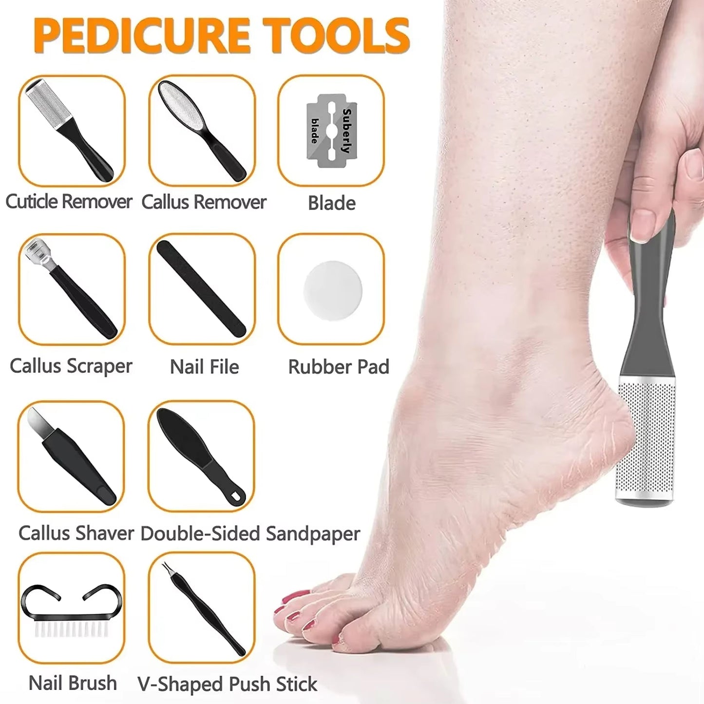 Rechargeable Electric Foot File Callus Remover Machine - Pedicure Device Foot Car, Remove Dead Hard Skin 