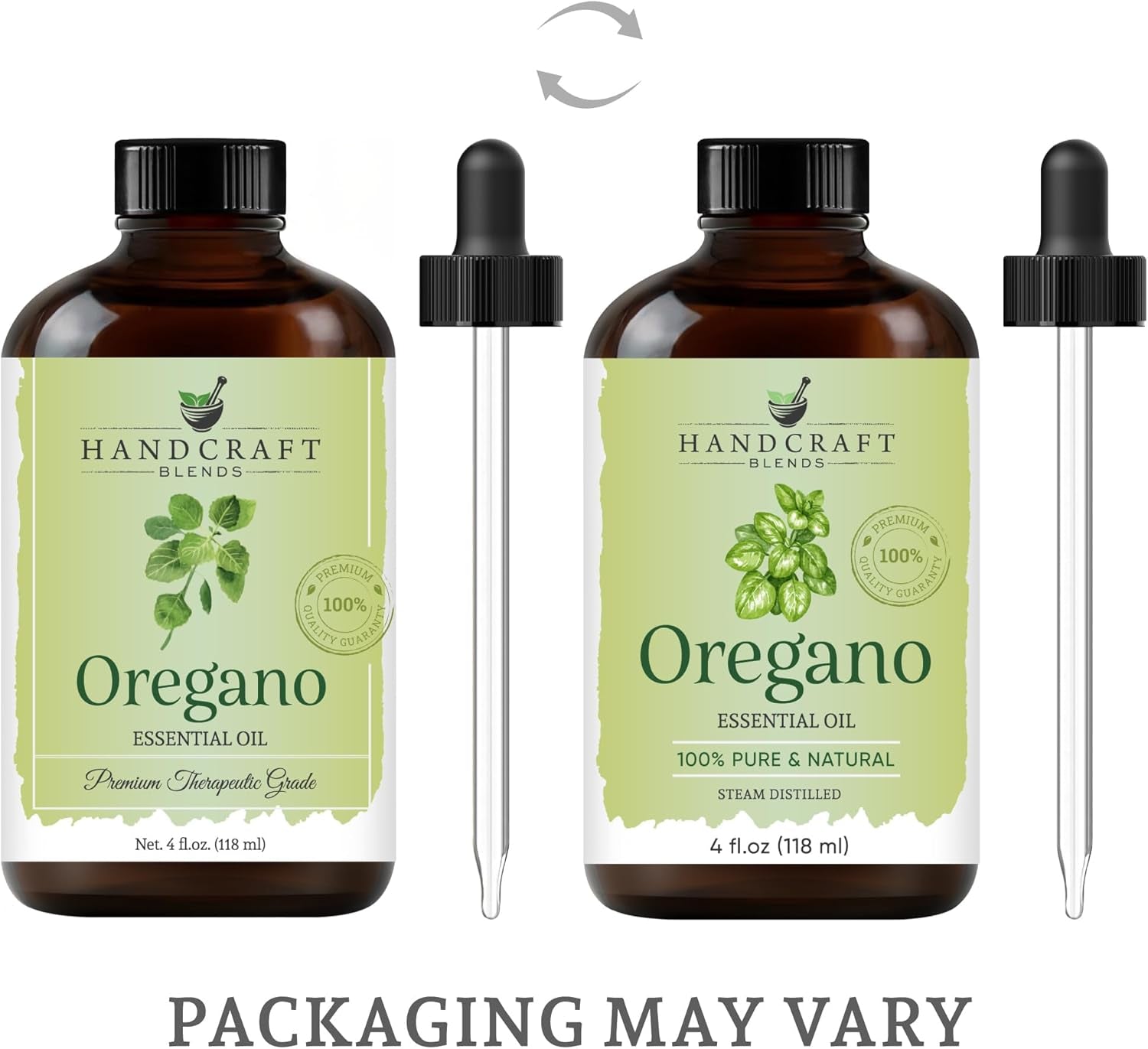 Oregano Essential Oil - 118 ml - 100% Pure and Natural - Premium Quality with Glass Dropper