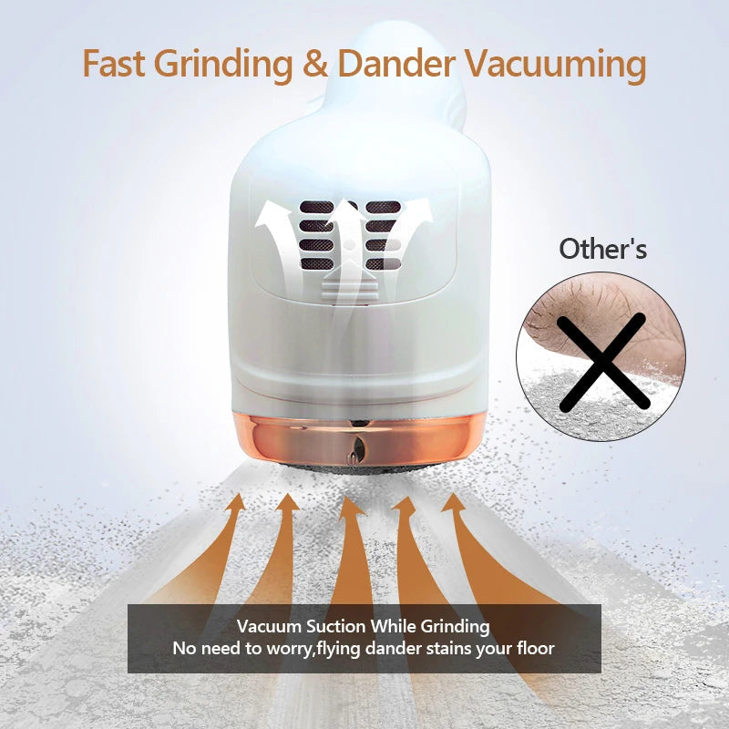 Electric Pedicure Tool Callus Remover-Remove Hard, Cracked Dead Skin, Foot Care File & Cleaner