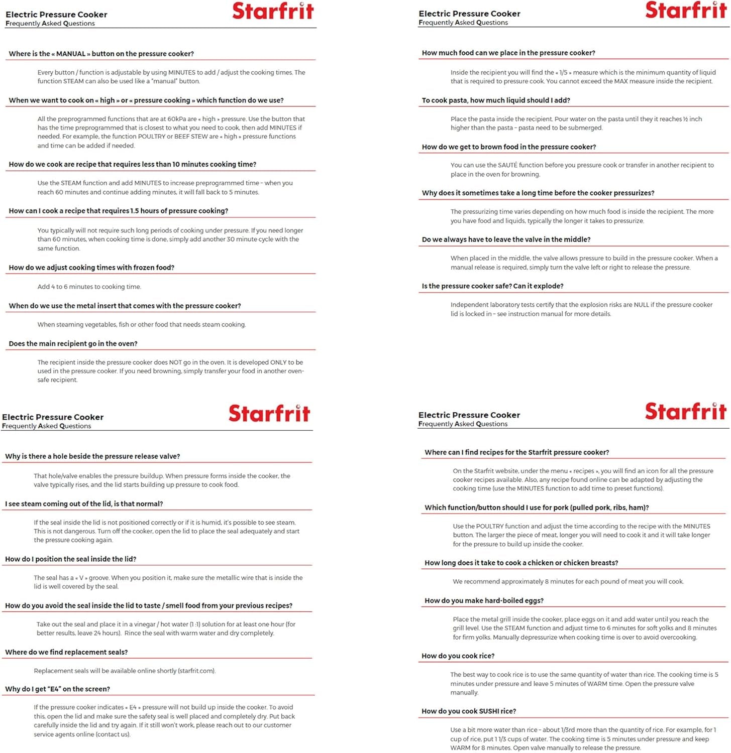 Electric Pressure Cooker - 8L Capacity - Steam Tray, Measuring Cup & Spatula - 11 Preset Cooking Functions