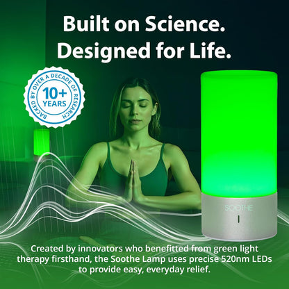 Soothe - 520Nm Narrow-Band Green Light Lamp by Gamma - Migraine Headache Relief - Pain Relief