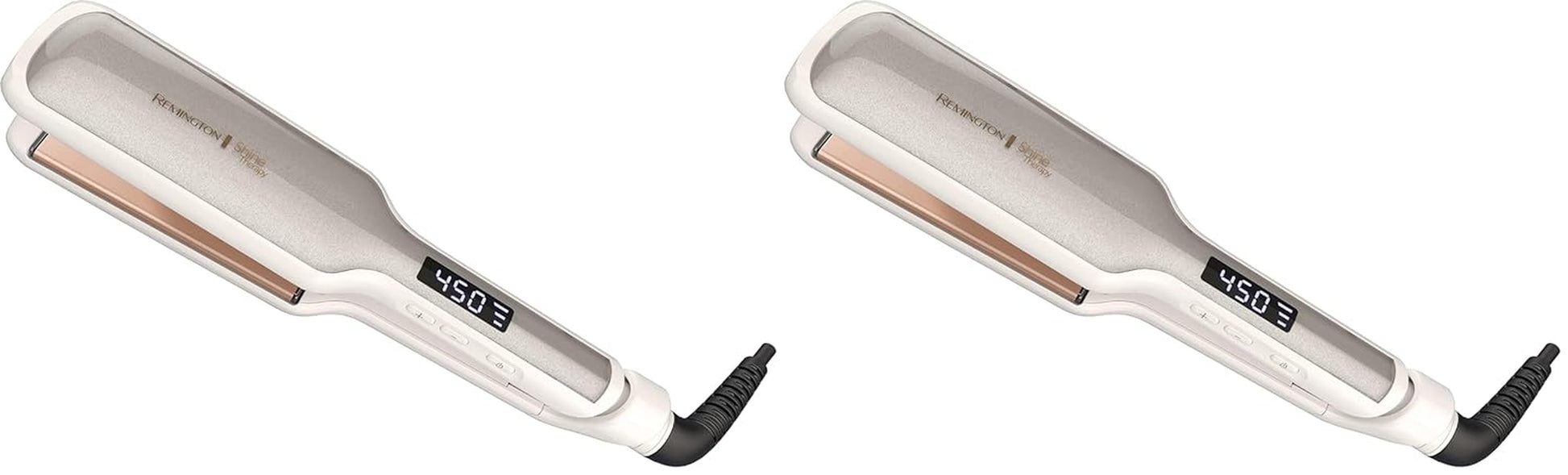 Shine Therapy 2 Inch Hair Straightener, Flat Iron Infused with Argan Oil & Keratin, Professional Ceramic Flat Iron for Less Frizz, Shiny & Smooth Hot Styling Tools