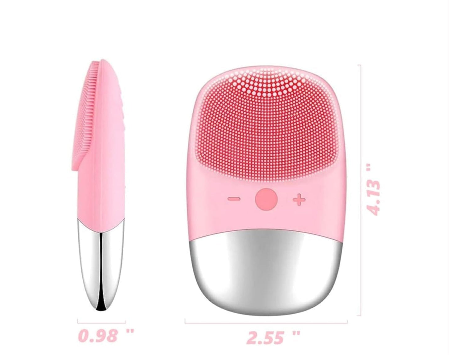 Facial Care Set: Electric Silicone Face Scrubber, Jade Roller & Gua Sha, and Precision Eyebrow Trimmer